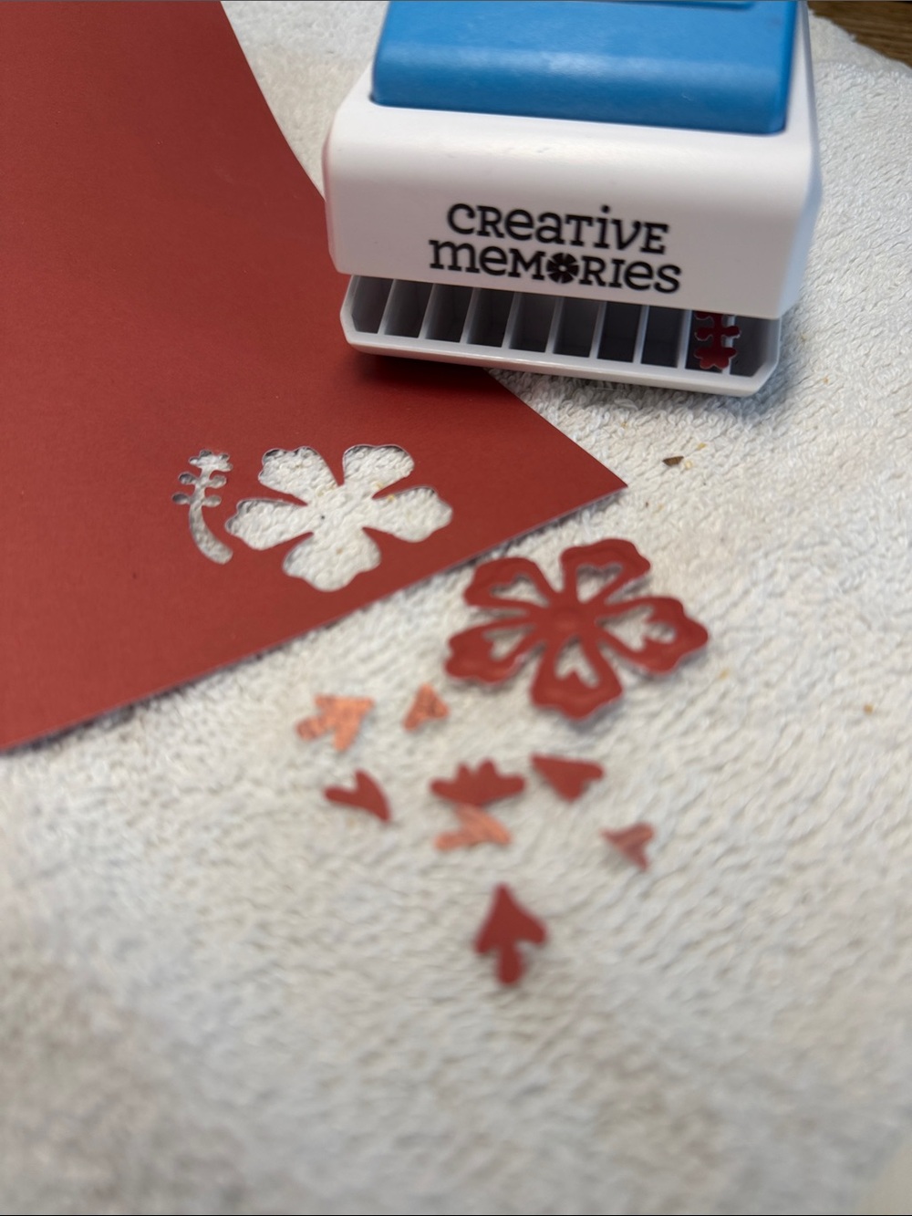 Creative Memories Punch Hibiscus flower and leaf